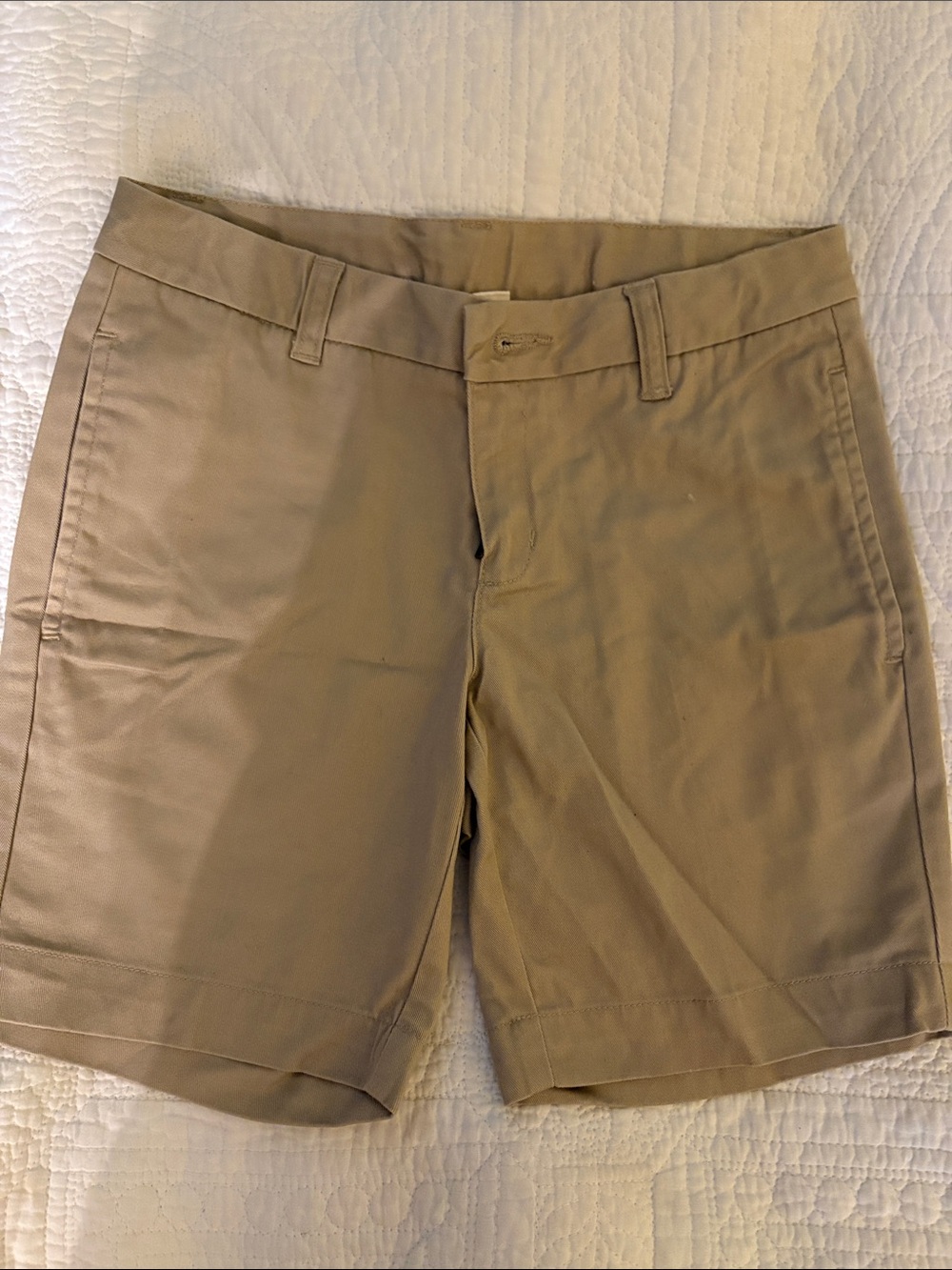 Land's End Classic Girl's Tan Chino Shorts